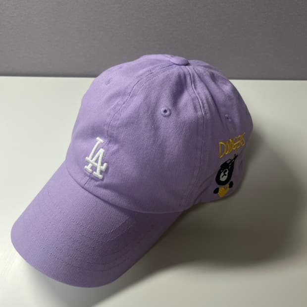 MLB 엠엘비 메가베어 하트 언스트럭쳐 볼캡 모자 (바이올렛)