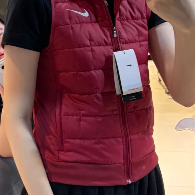 나이키 경량패딩조끼 빨강
