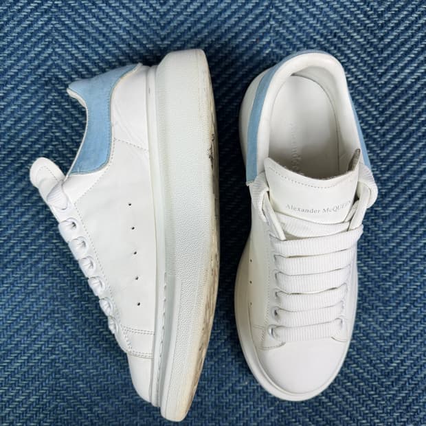 알렉산더 맥퀸 오버솔 스니커즈 38 화이트/블루