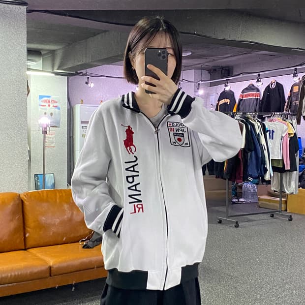 폴로 랄프로렌 재팬 빅포니 화이트 져지 B4680