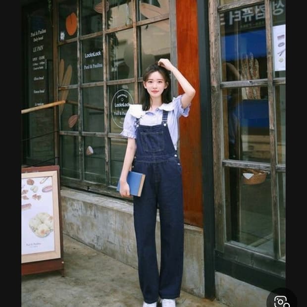 새상품 밀크코코아 오버롤