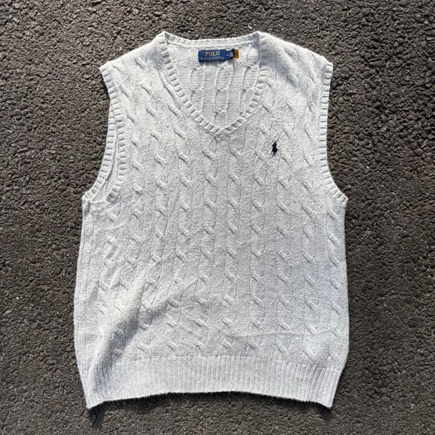 폴로 랄프로렌 케이블 니트 베스트