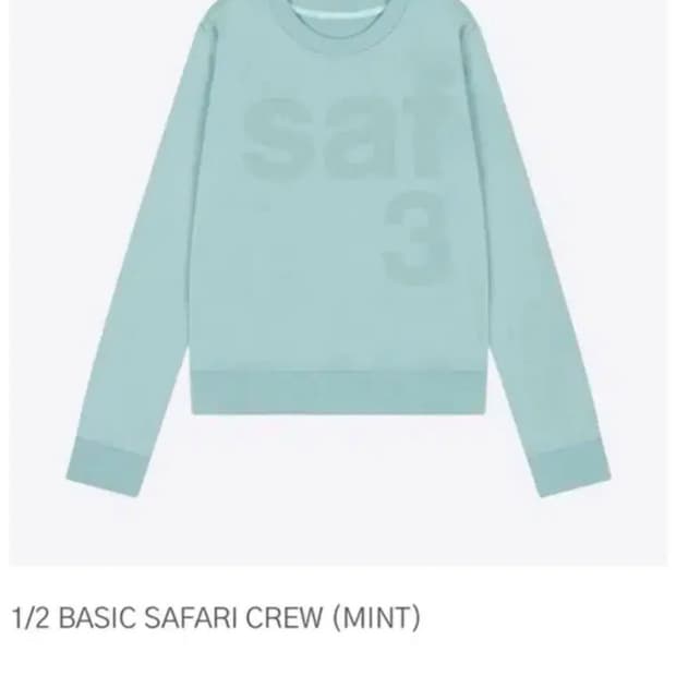 사파리스팟 맨투맨 민트