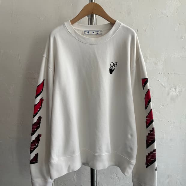 Off-White 오프화이트 마커애로우 스웻셔츠 아이보리 컬러