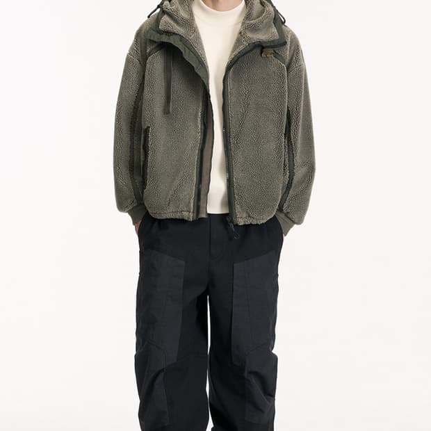 시스템옴므 부클 후드집업 후리스 (100)