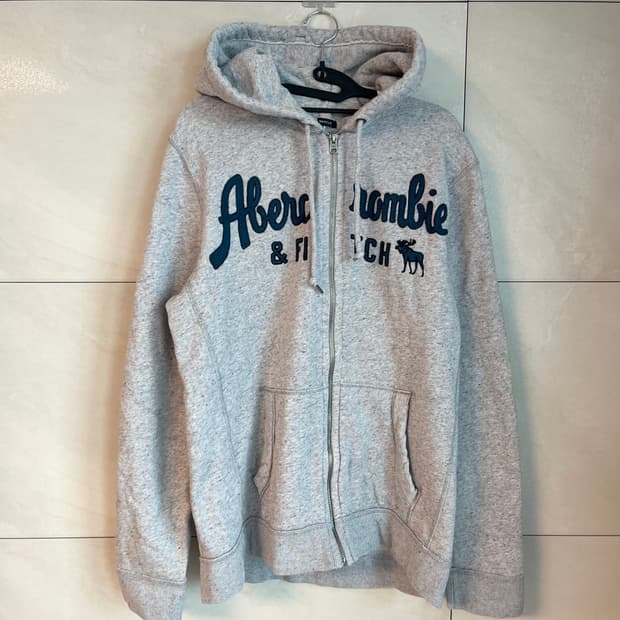 아베크롬비 후드집업 그레이 [L]