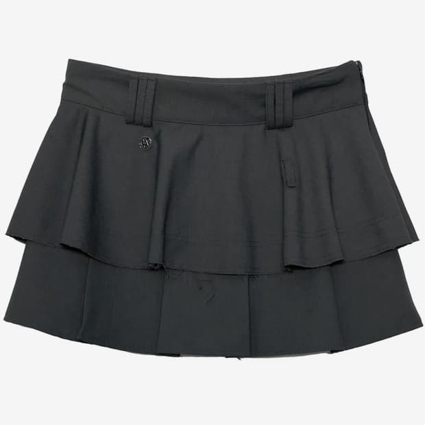 플레어업 Layered Pleats Skirt Charchol