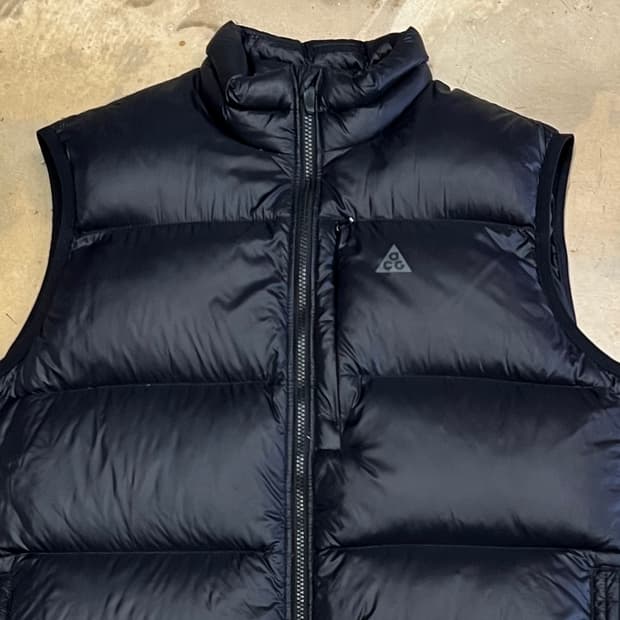 XL 나이키 ACG 블랙 구스다운 패딩조끼