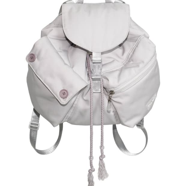 탠스댄스 버튼 미니 백팩 라이트 그레이