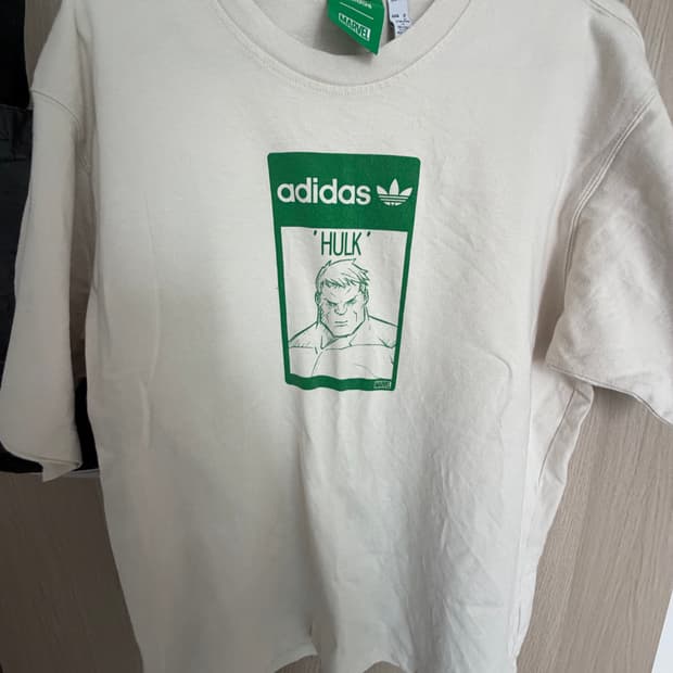아디다스 마블 헐크 반팔 티셔츠 스탠스미스 패러디