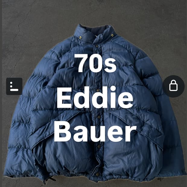70s Eddie Bauer Goose Down Navy Blue 