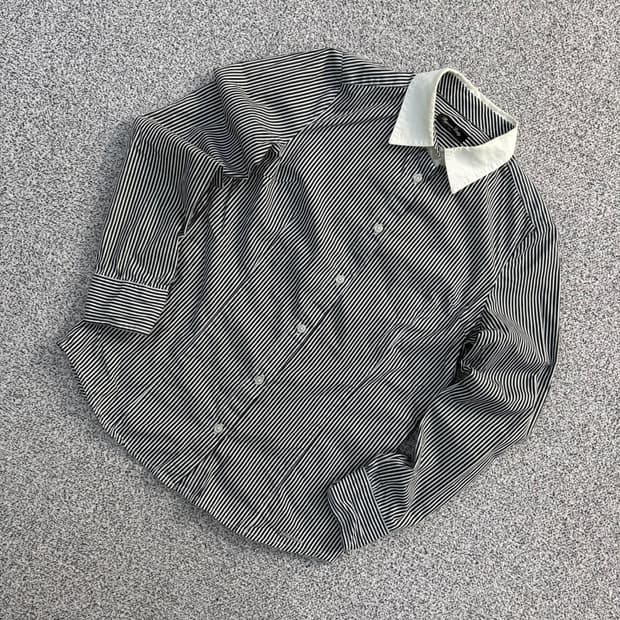 90 보세 스트라이프 셔츠 남방 0428J