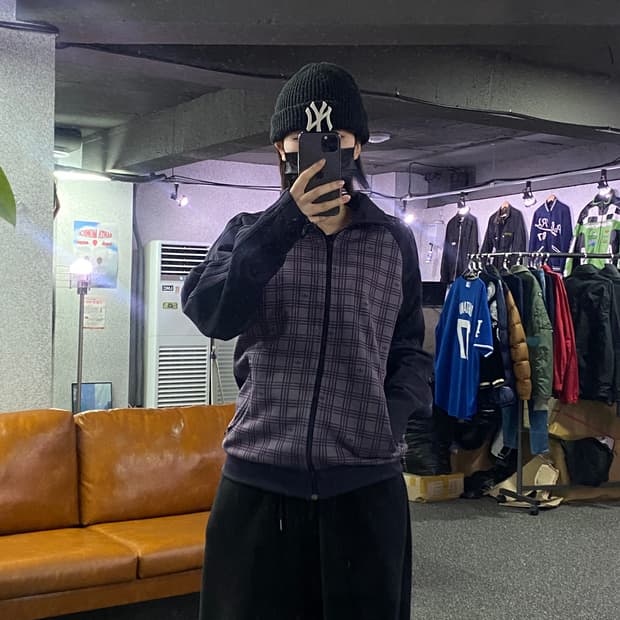 00s 아디다스 오리지널 체크 배색 트랙탑 져지 B3031 