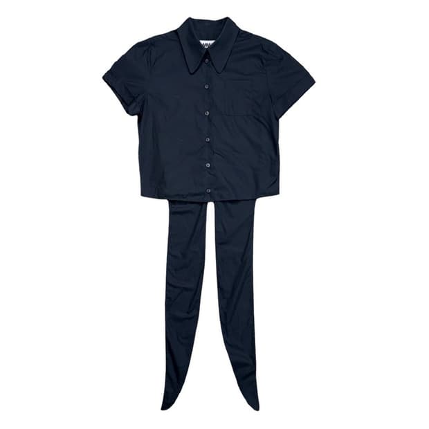 MAISON MARGIELA 크롭 반팔 셔츠 40