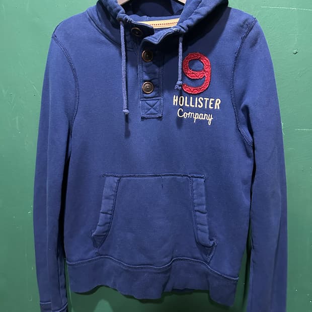 홀리스터 반집업 후드티L