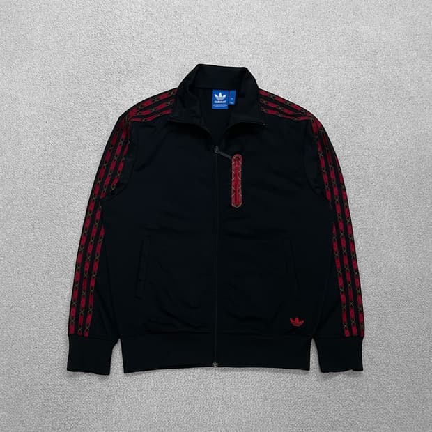 아디다스 타탄 체크 파이어버드 트랙탑 져지