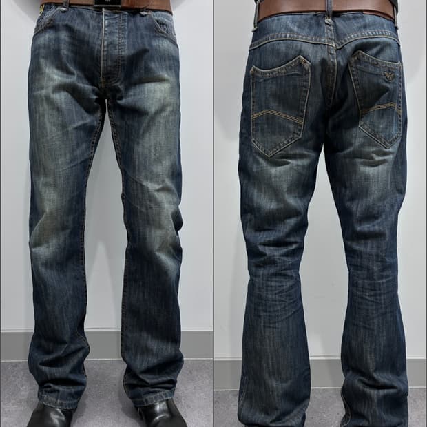 아르마니 인디고 009 시리즈 데님 팬츠