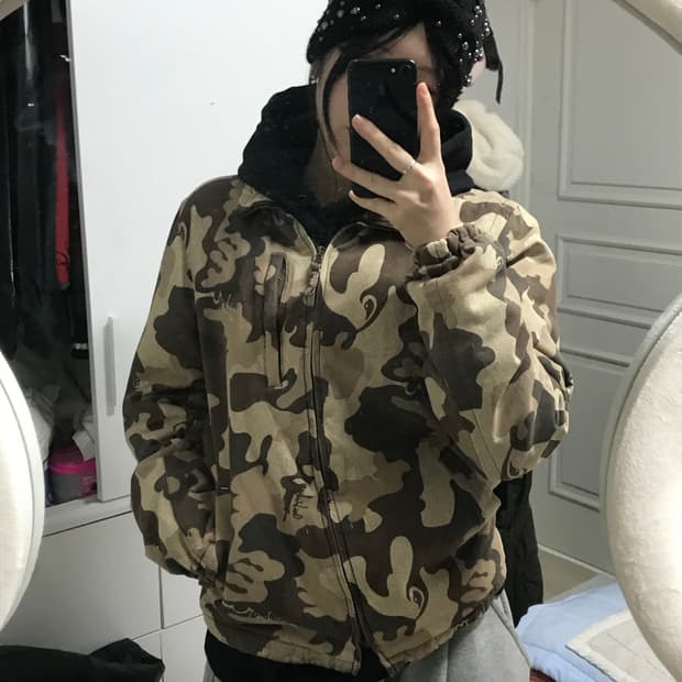 퀵실버 밀리터리 봄버자켓