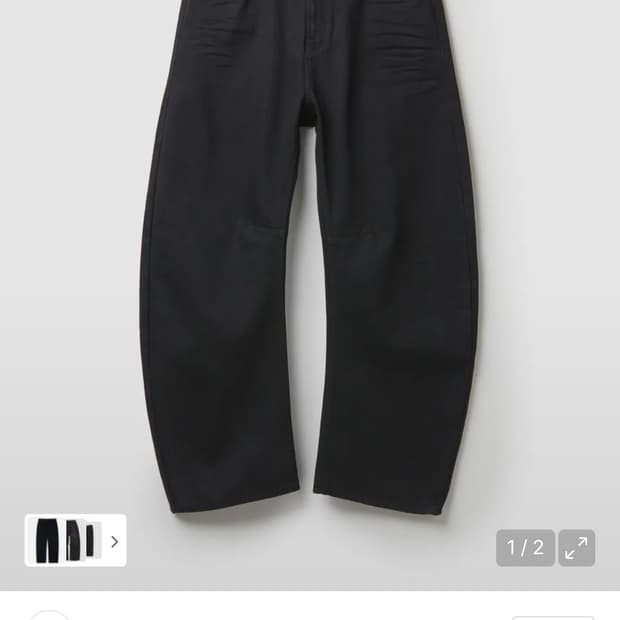 쿠어 워시드 딥 커브드 데님