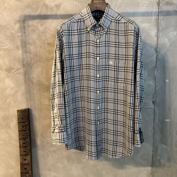 버버리 노바체크 셔츠 100