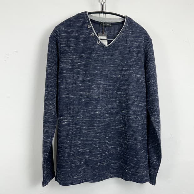 Japanese Vintage Button Detail Knit Tee 