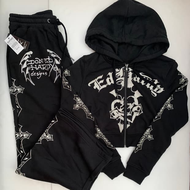 에드하디 후드집업 스웻팬츠 셋업