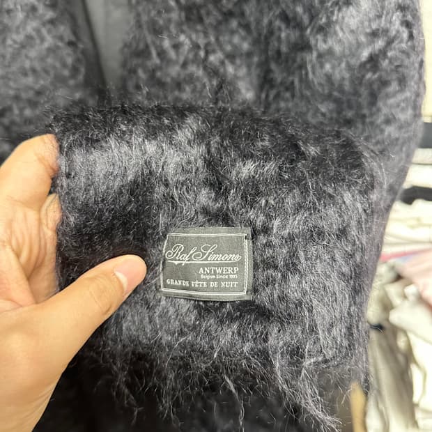 raf simons 22fw mohair over blazer