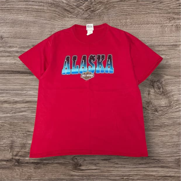 00s Harley Davidson ALASKA T-shirt