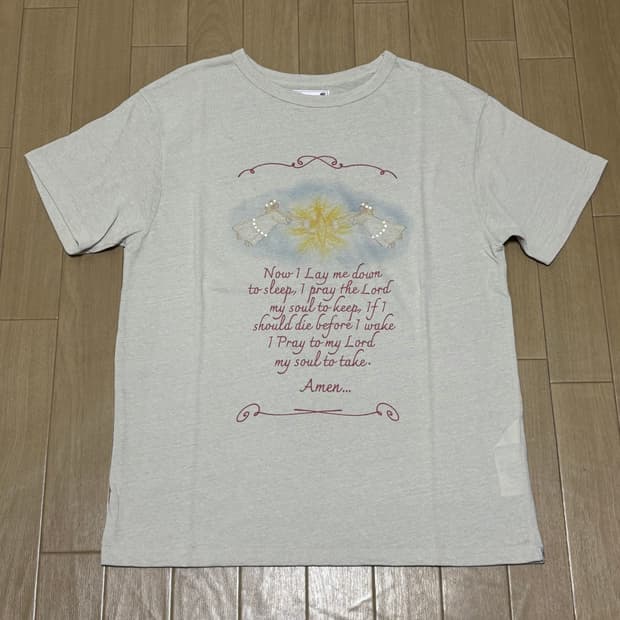 스컬프터 잠자리 기도 린넨 느낌 티셔츠 (새상품)