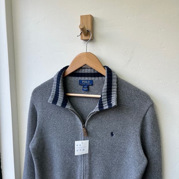 15573 - 폴로 랄프로렌 그레이 니트 집업