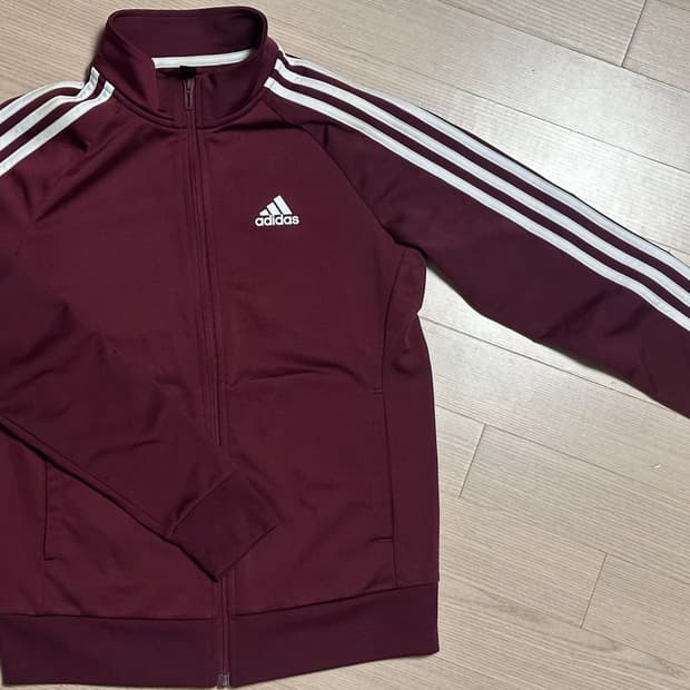 아디다스 우먼스 스트라이프 트랙 탑 삼선 져지 쉐도우 레드 M사이즈