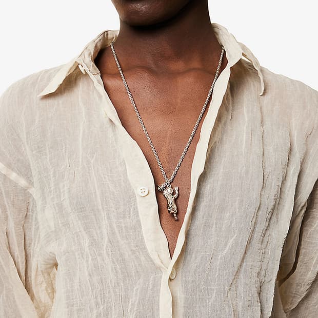 비비안웨스트우드 25fw 사티로스 목걸이/실버