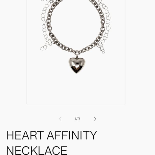 OHTNYC  HEART AFFINITY NECKLACE 
