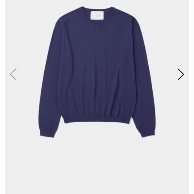 강정석 브이넥 니트 50 사이즈 퍼플