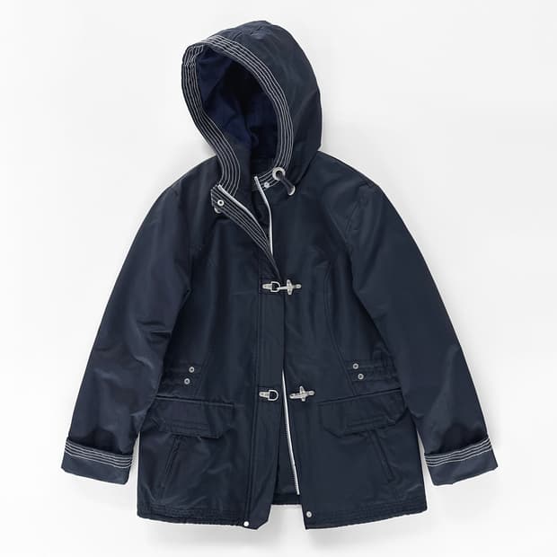 00s 빈티지 에디바우어 네이비 후드 파이어맨 토글 자켓