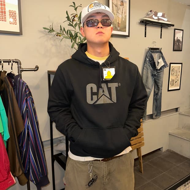 Caterpillar Cat logo Deadstock Hood