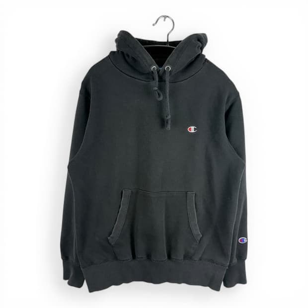 (S) 챔피온 후드 티 블랙