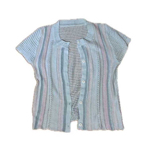 빈티지 반팔 니트