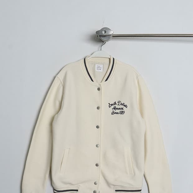 THE EMPORIUM Jersey Sweat Varsity Jacket