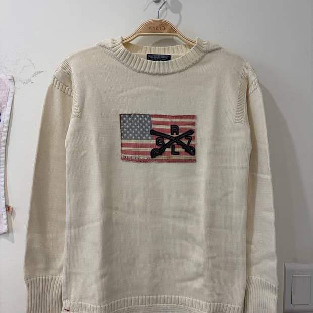 123. 폴로진스 성조기 니트