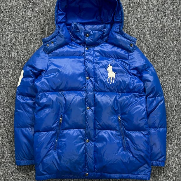 폴로 랄프로렌 빅포니 블루 패딩 XL
