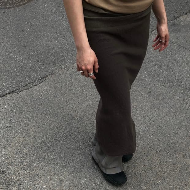 릭오웬스 00s 드레이프 스커트