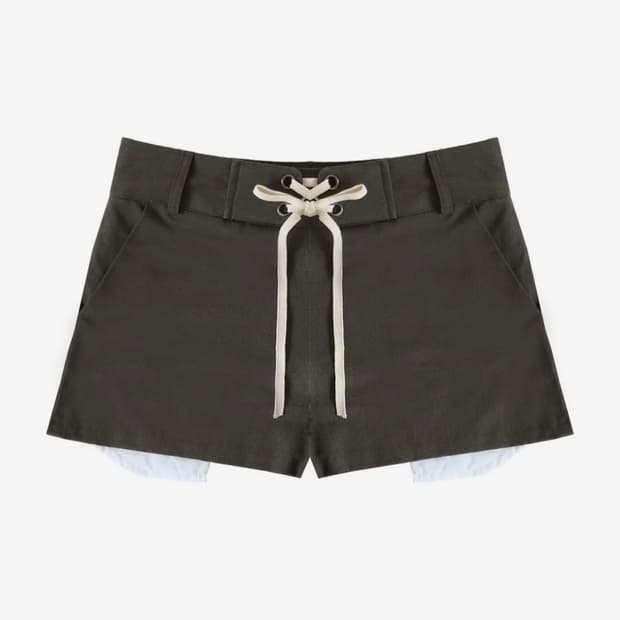 오스하이 Corset Shorts Khaki