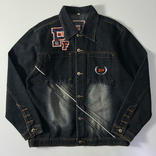 Phat Farm  팻팜 레이싱 데님 자켓 