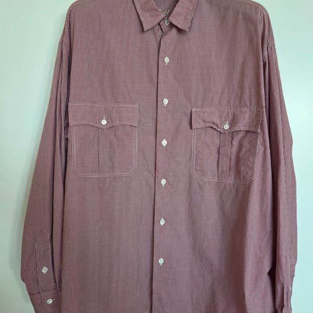 포터클래식 뉴깅엄 롤업셔츠 레드