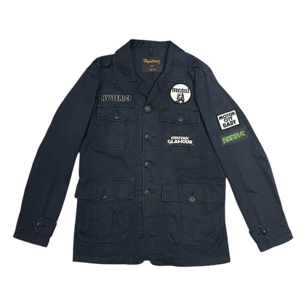 히스테릭 글래머 아카이브 무수한 패치 전면 포켓 디테일 자켓