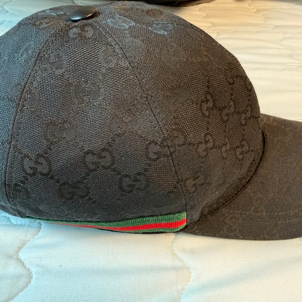 [XL] 정품 구찌 볼캡 블랙