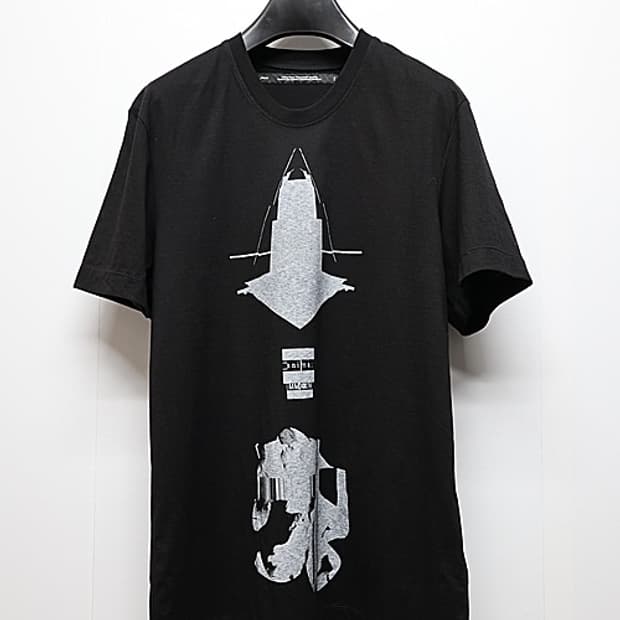 새상품 율리우스 코튼 그래픽 블랙 반팔 3사이즈