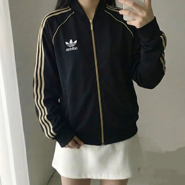 아디다스 희귀 말차 다크그린 골드 져지 트랙탑