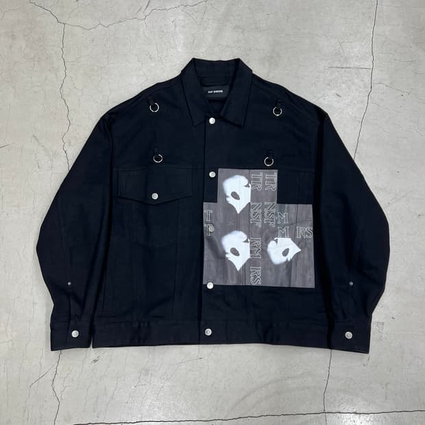 Raf Simons SS19 Bold Head Denim Jacket